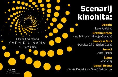 Odabrano šest projekata za radionički program Scenarij kinohita